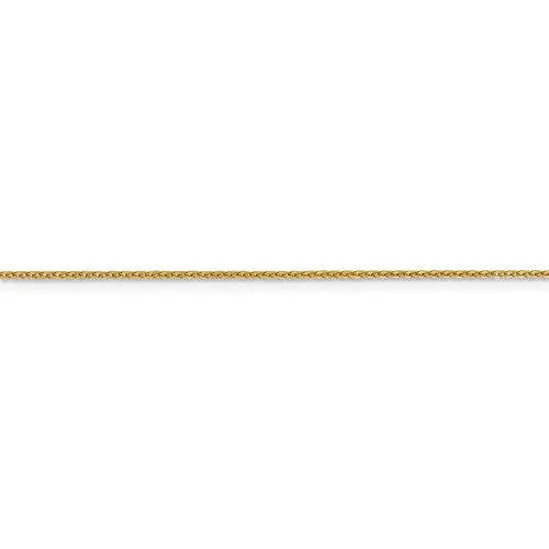 10K Yellow Gold 1.1 mm Flat Cable Chain Available Sizes 16-24