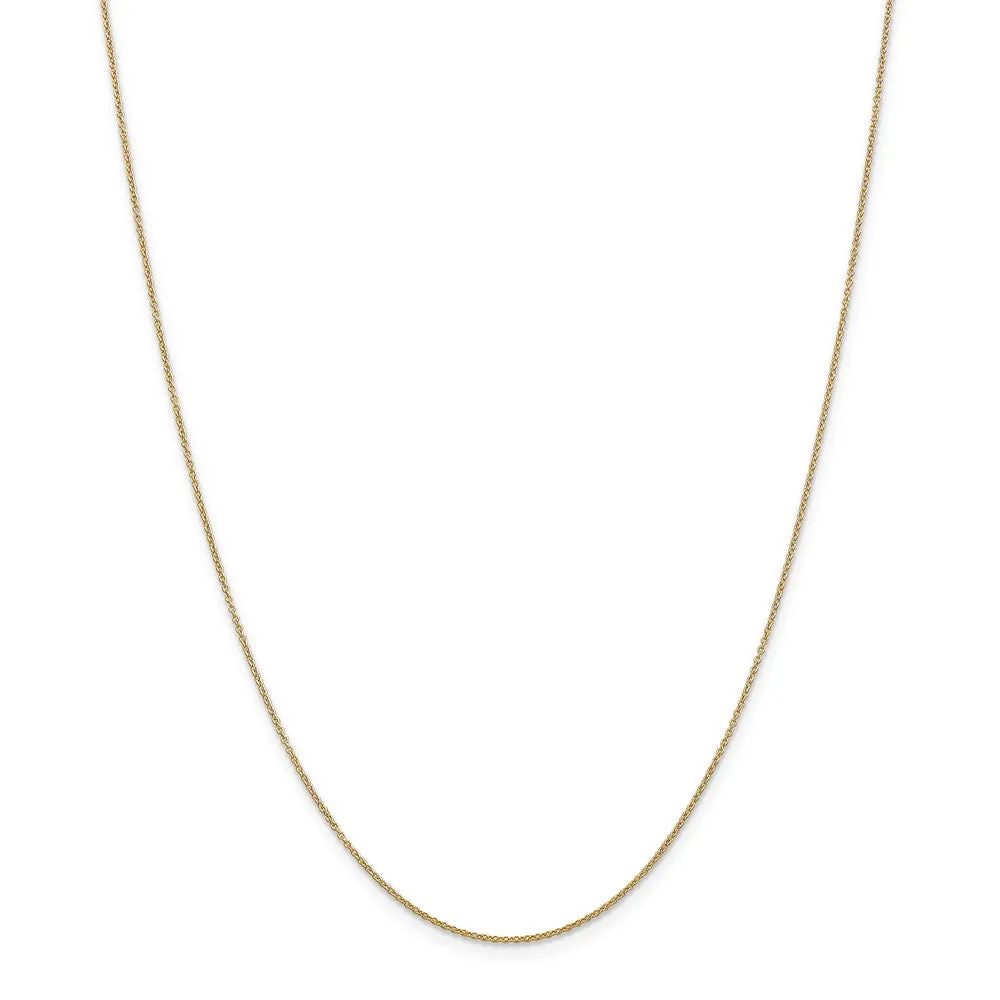 14k Yellow Gold Admiralty Anchor with Rope Necklace