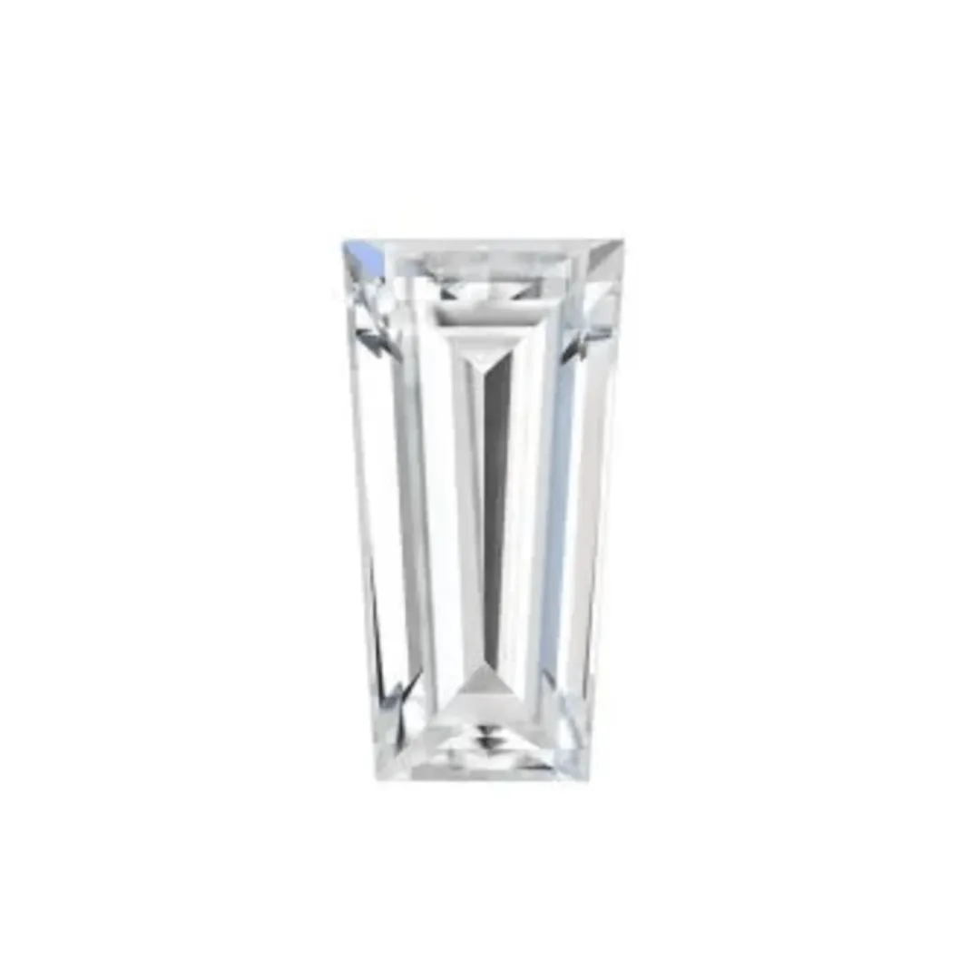 1.5 Carat Tapered Baguette Cut Moissanite Stone 