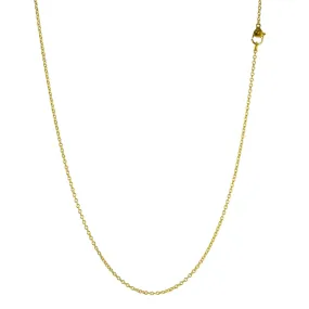 18K Gold Cable Link Chain in 16