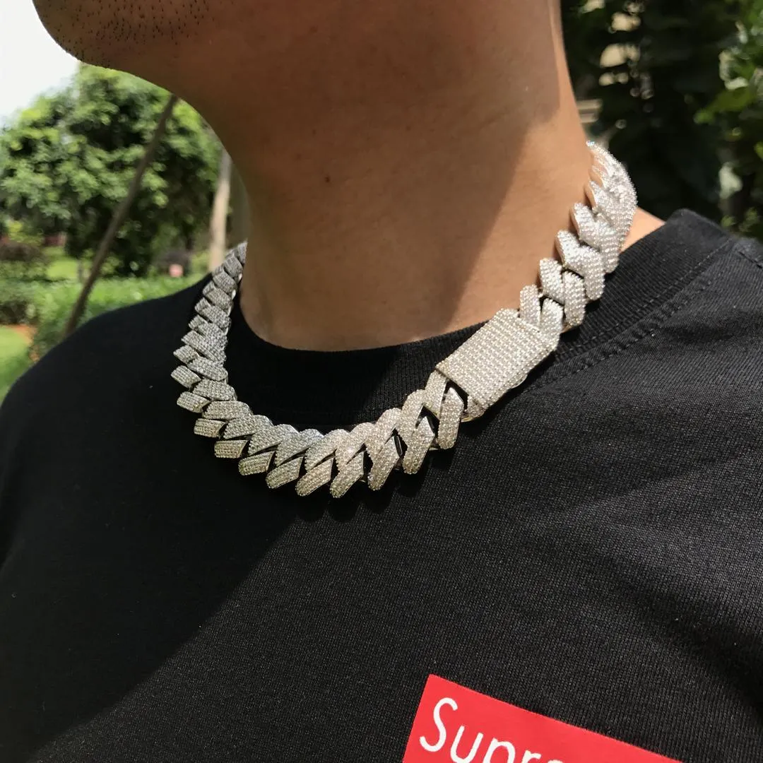 19 MM Prong Cuban Necklace