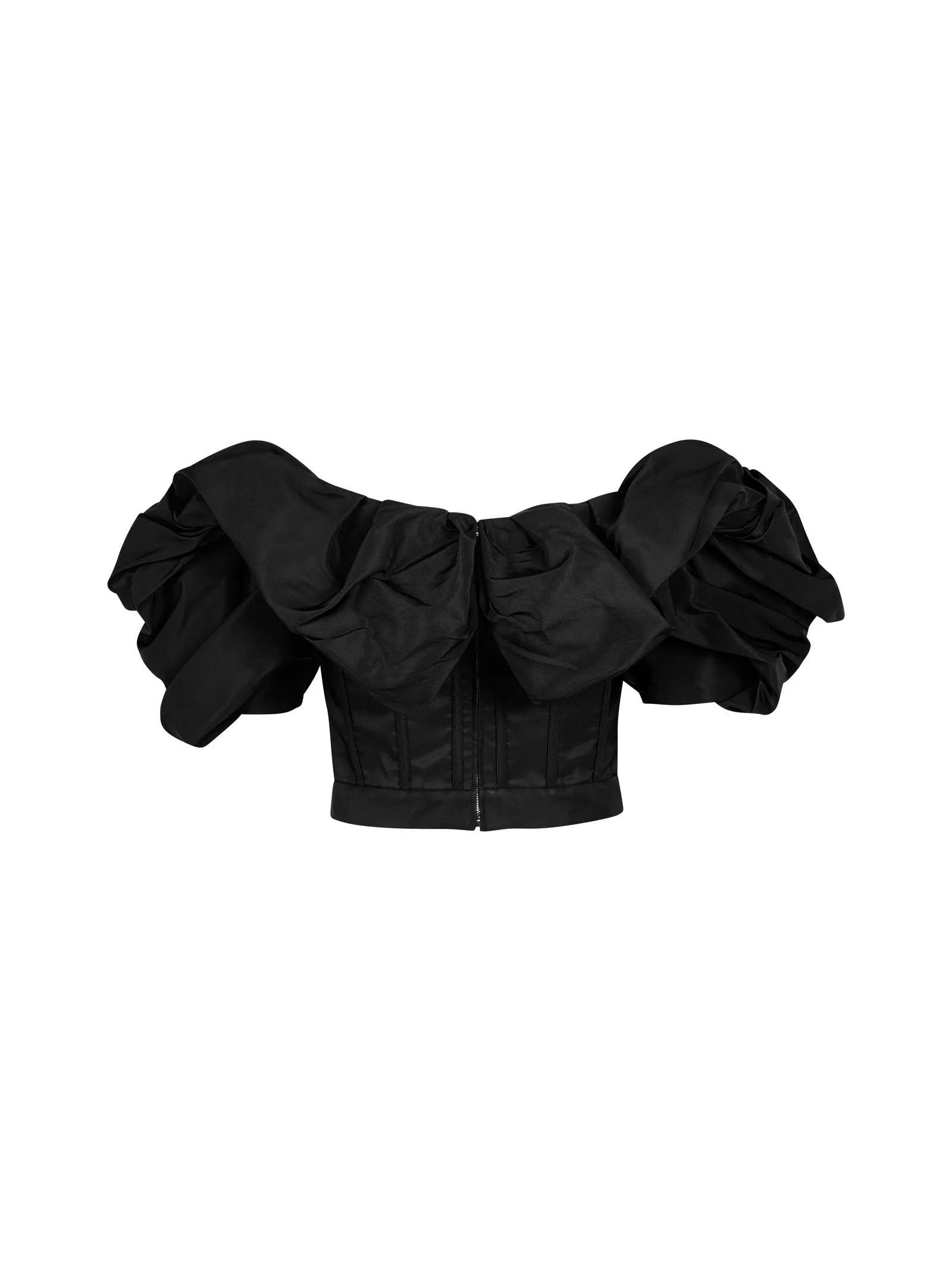 Alexander McQueen Ruched Off-Shoulder Top