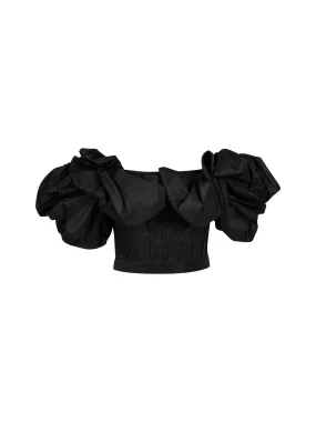 Alexander McQueen Ruched Off-Shoulder Top