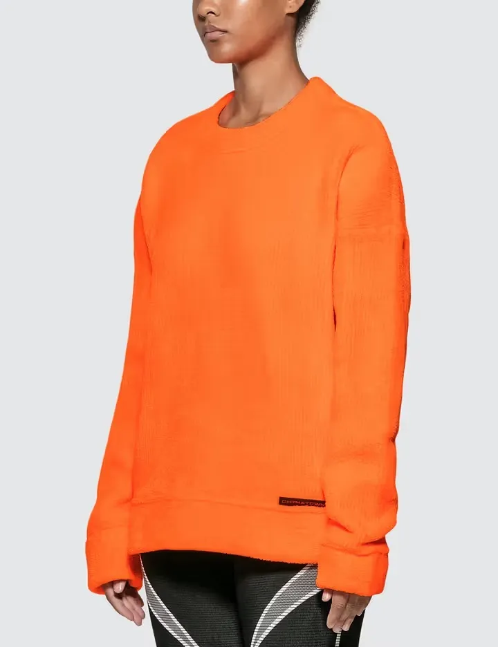 Alexander Wang  |Crew Neck Unisex Rib Long Sleeves Plain Oversized Logo