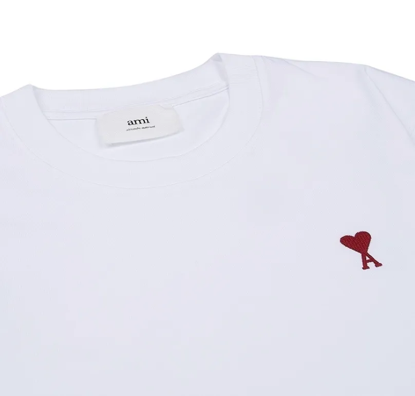 AMI PARIS  |Unisex Street Style Cotton Short Sleeves Oversized Logo