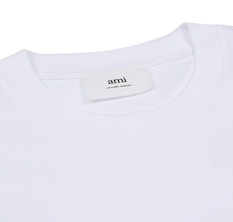 AMI PARIS  |Unisex Street Style Cotton Short Sleeves Oversized Logo