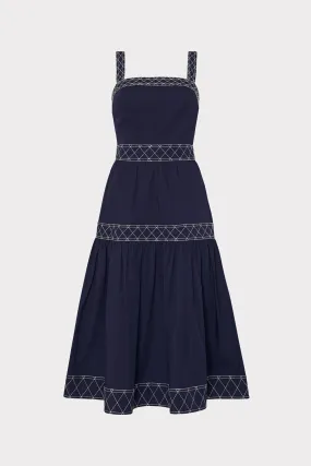 Annette Poplin Midi Dress