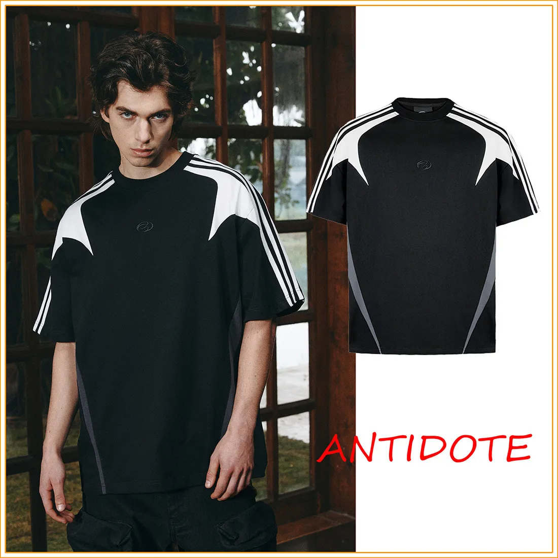 ANTIDOTE  |Crew Neck Unisex Street Style Cotton Short Sleeves Oversized