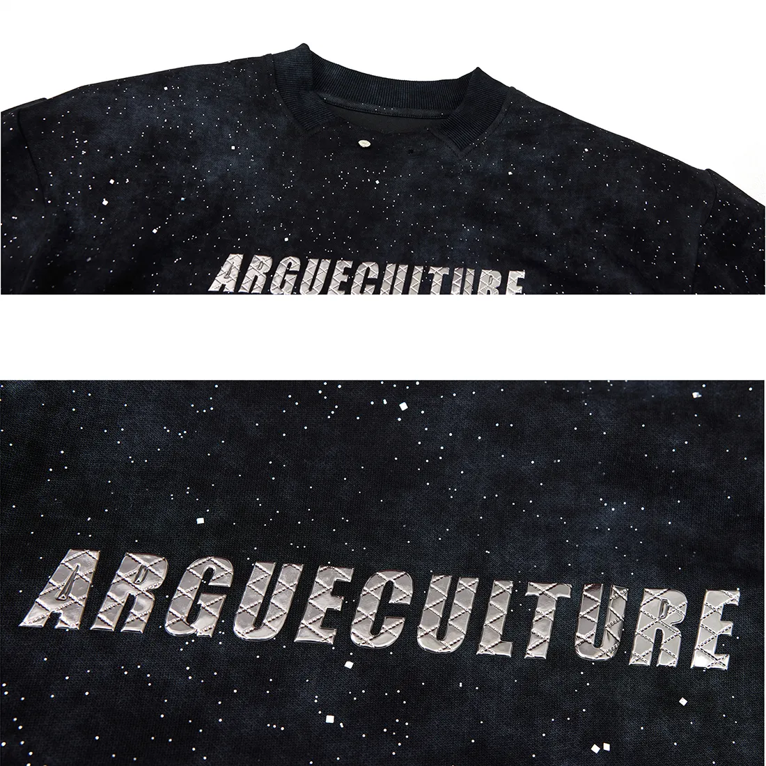 Argue Culture  |Crew Neck Unisex Blended Fabrics Street Style Cotton