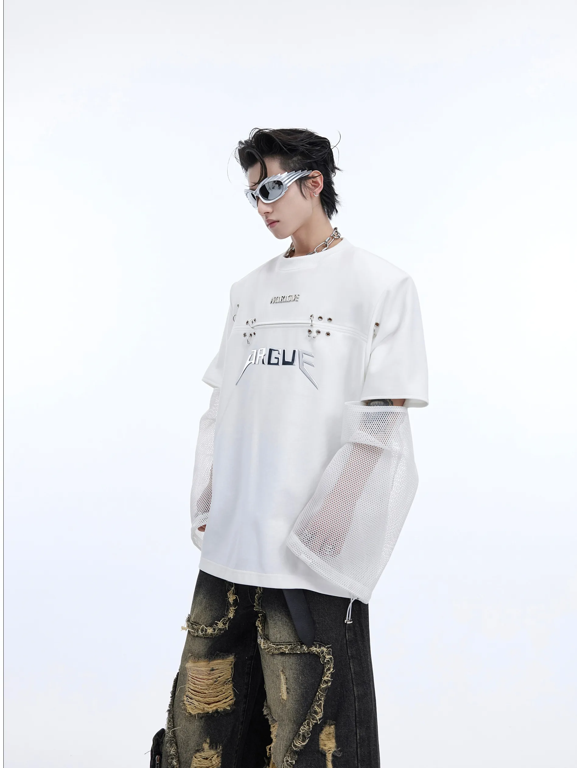 Argue Culture  |Unisex Street Style Plain Oversized Logo T-Shirts