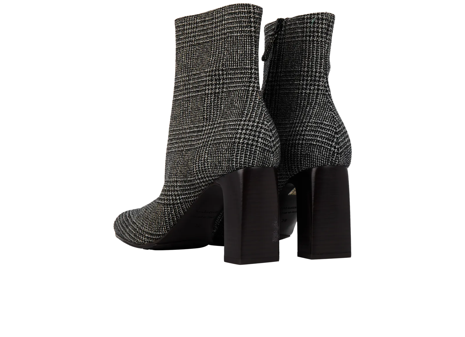 Balenciaga Houndstooth Ankle Boots-UK5