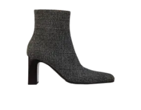 Balenciaga Houndstooth Ankle Boots-UK5