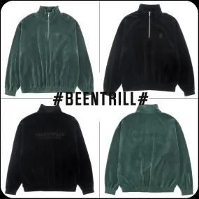 BEEN TRILL  |[BEENTRILL]★VELOA OVERFIT HALF ZIP UP SWEATSHIRT