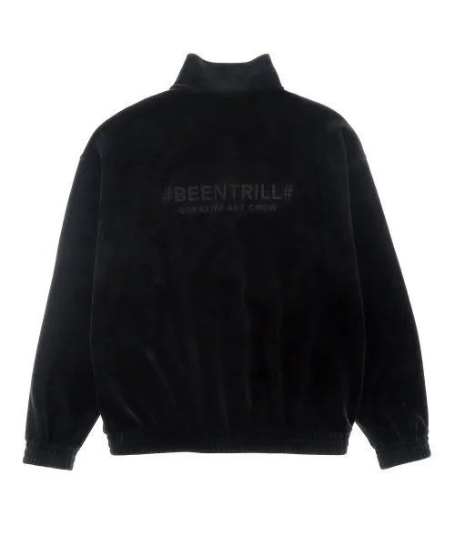 BEEN TRILL  |[BEENTRILL]★VELOA OVERFIT HALF ZIP UP SWEATSHIRT