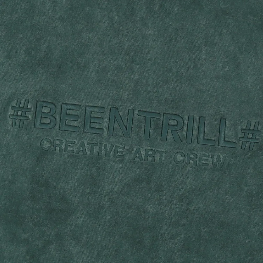 BEEN TRILL  |[BEENTRILL]★VELOA OVERFIT HALF ZIP UP SWEATSHIRT