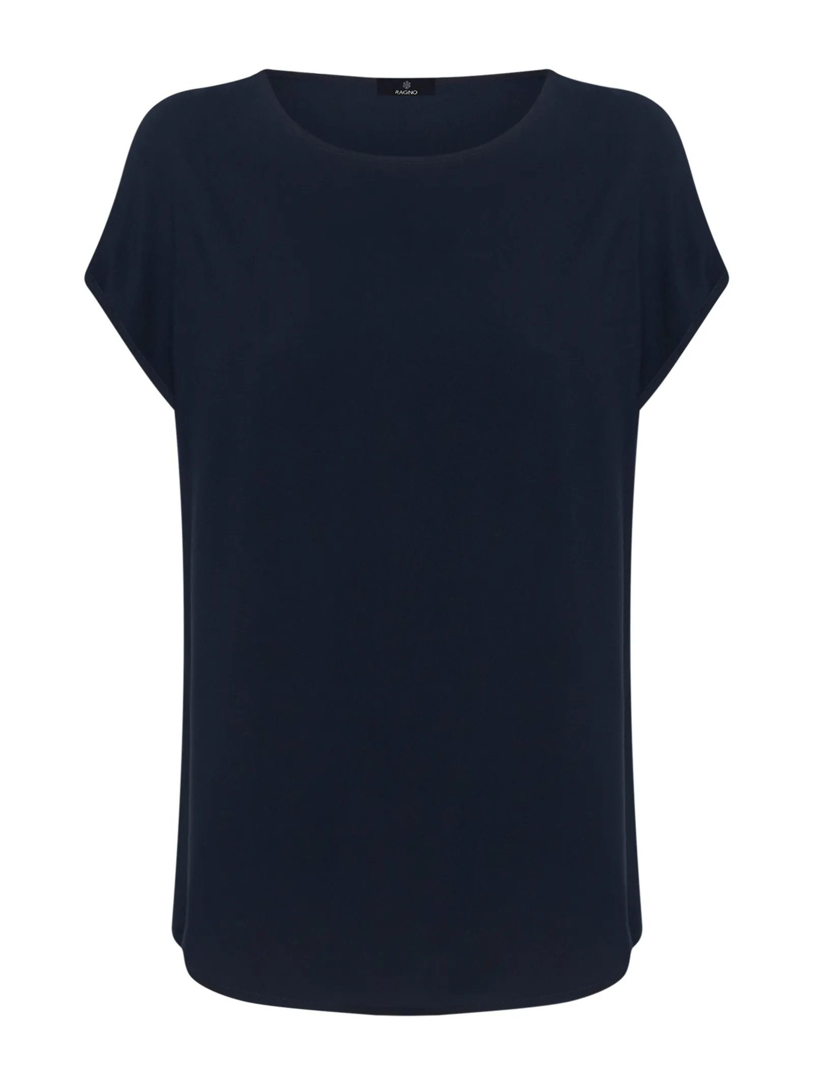 Blusa in twill di EcoSeta - Bleu