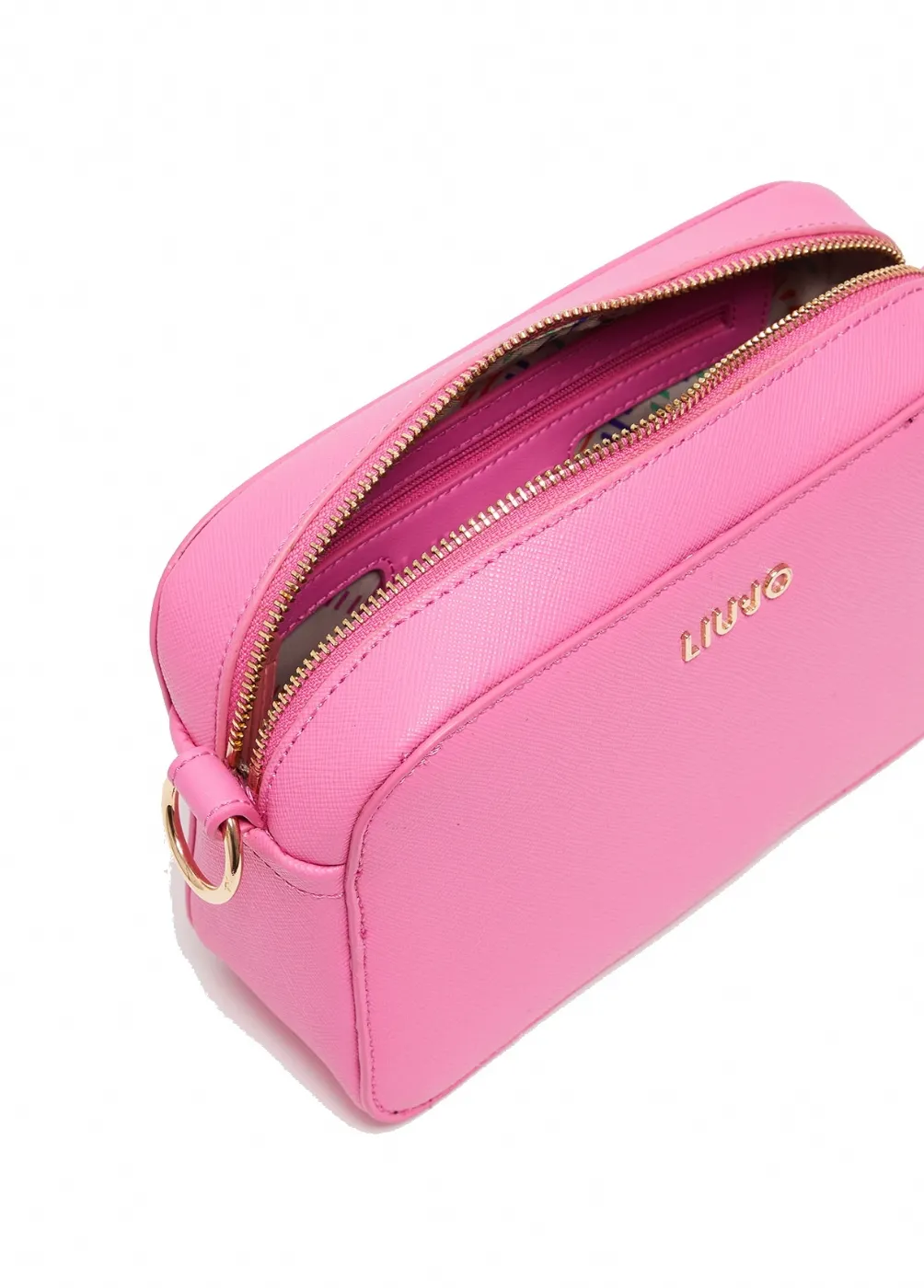 BORSA A TRACOLLA LIU JO ECOSOSTENIBILE FUXIA ECS M CAMERA CASE LIU-JO AGAR AA3008E0087 COL.71038