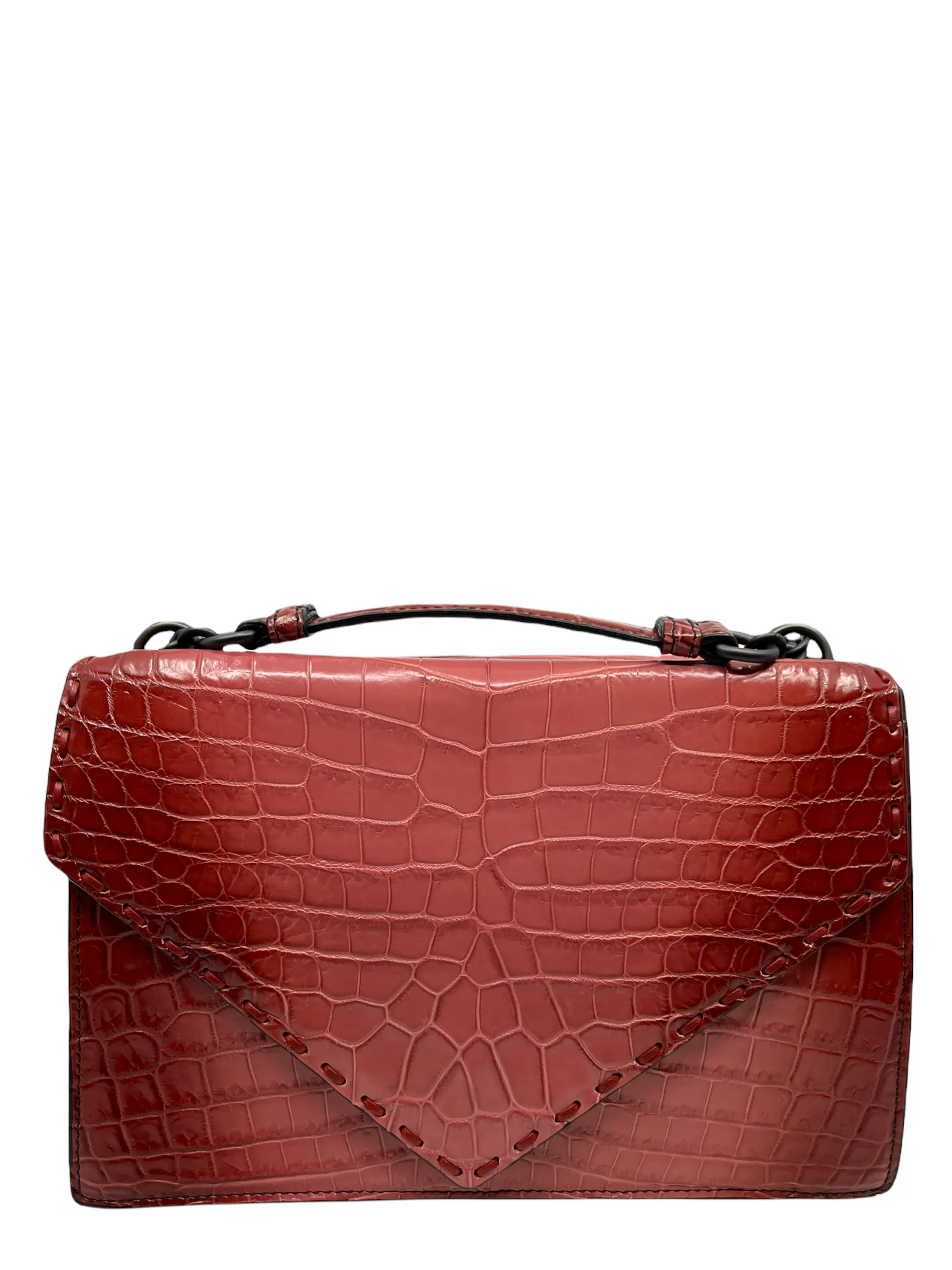 Bottega Veneta Crocodile Piano Shoulder Bag NWT