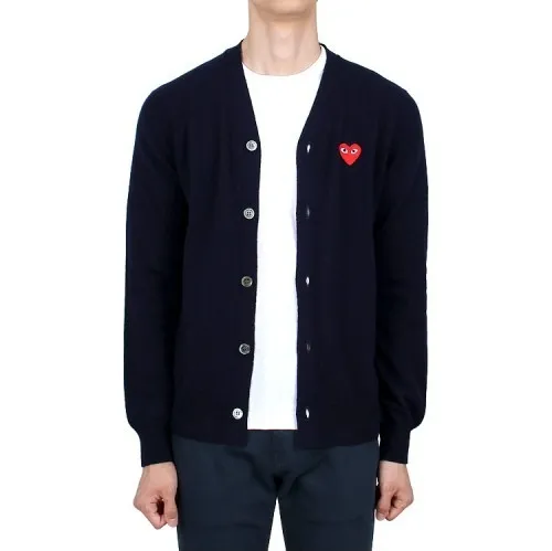 COMME des GARCONS  |Heart Wool Logo Designers Cardigans