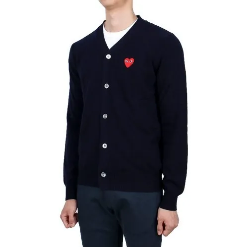 COMME des GARCONS  |Heart Wool Logo Designers Cardigans