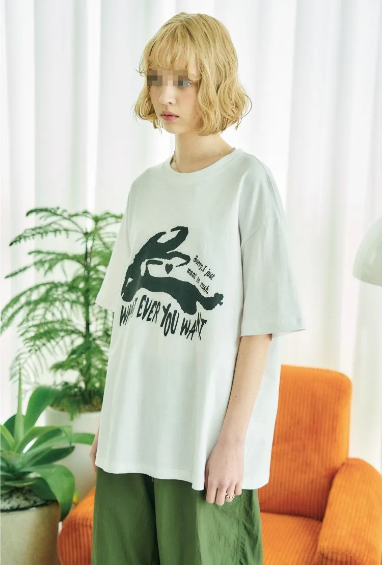 COMPAGNO  |Unisex Street Style Short Sleeves Oversized Logo T-Shirts