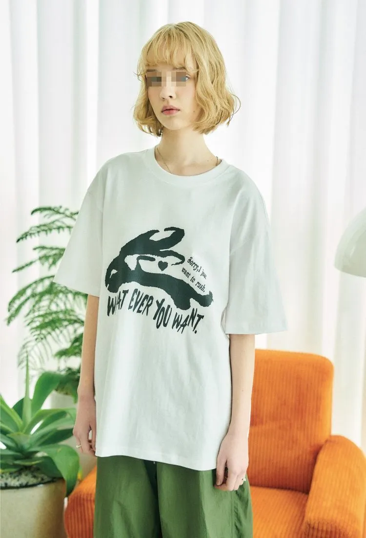 COMPAGNO  |Unisex Street Style Short Sleeves Oversized Logo T-Shirts