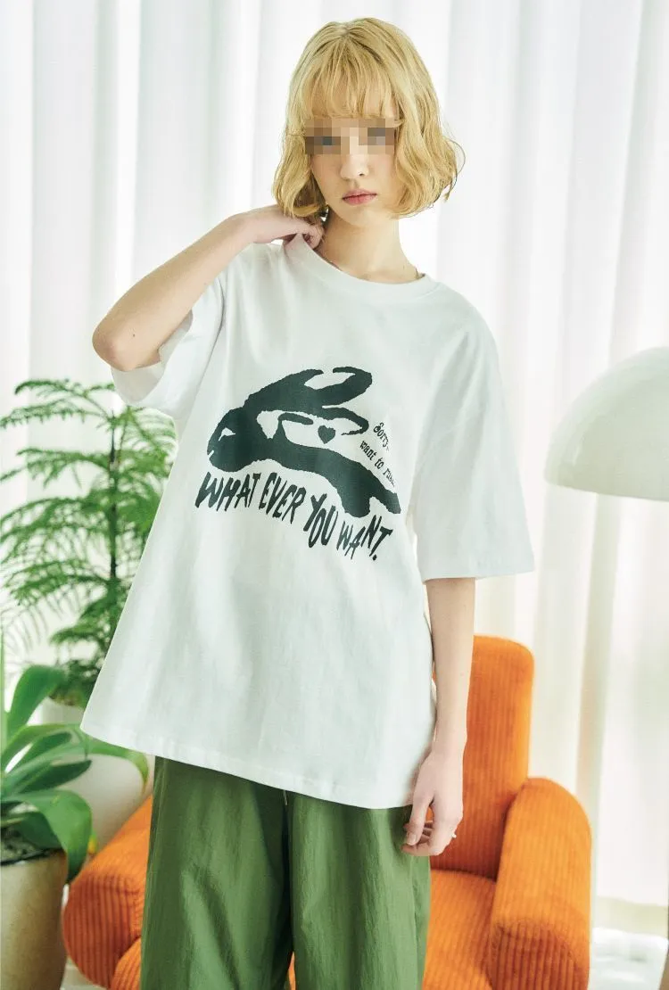 COMPAGNO  |Unisex Street Style Short Sleeves Oversized Logo T-Shirts