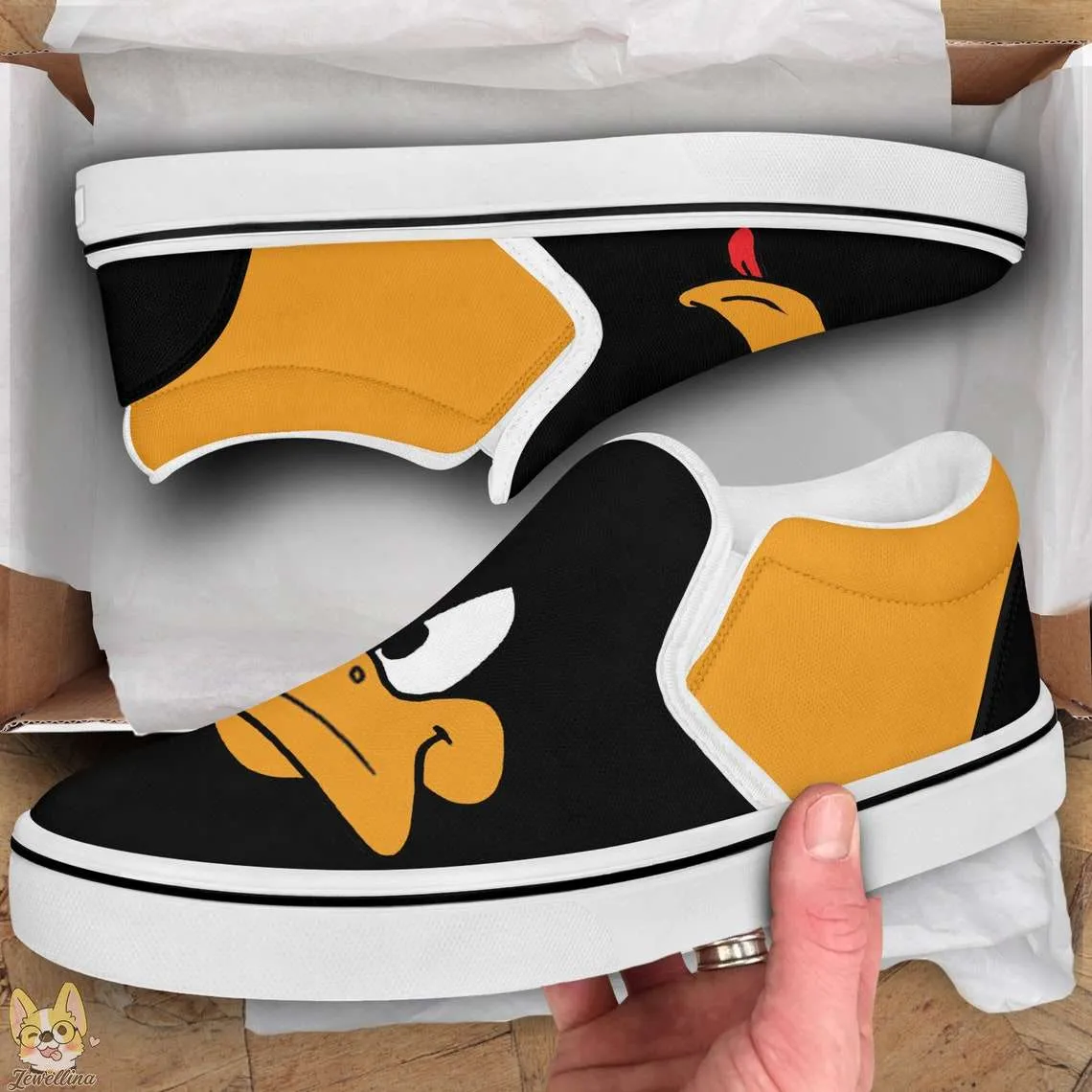 Daffy Duck Slip On Shoes