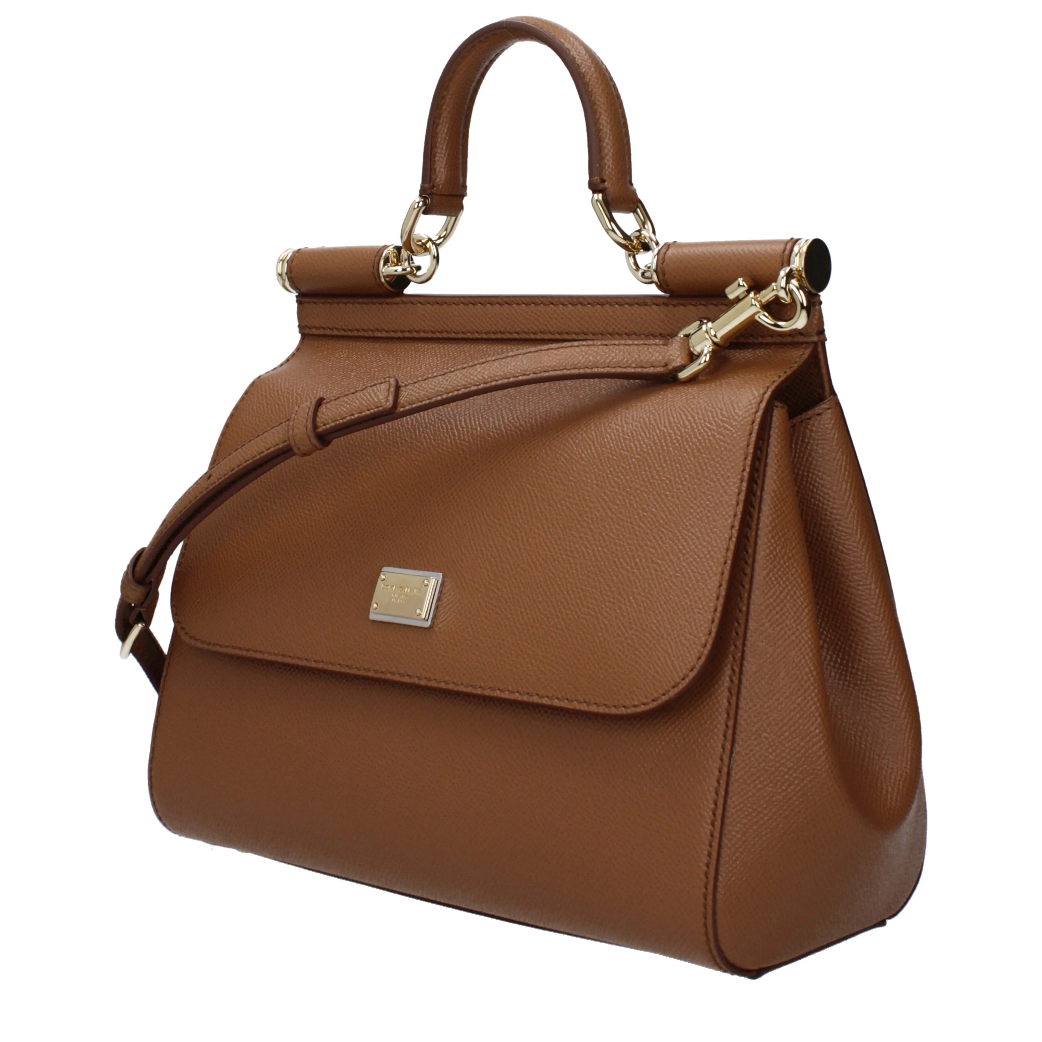Dolce&Gabbana Handbags Sicily large Women Leather Brown/Caramel