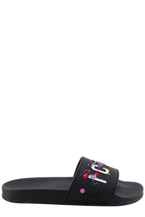 Dsquared2 Icon-Embossed Slip-On Pool Slides