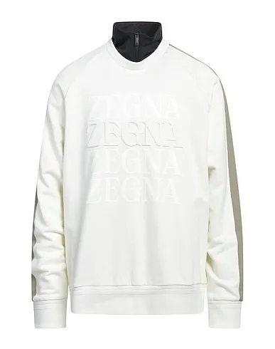 Ermenegildo Zegna  |Long Sleeves Cotton Oversized Logo Luxury Sweatshirts