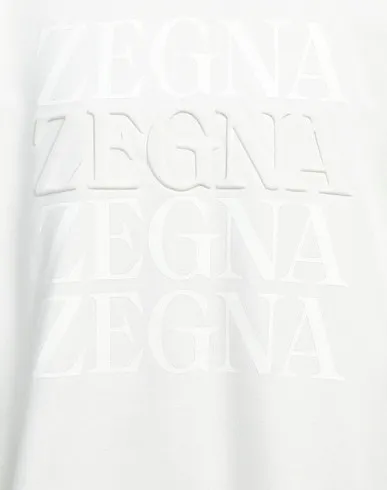 Ermenegildo Zegna  |Long Sleeves Cotton Oversized Logo Luxury Sweatshirts