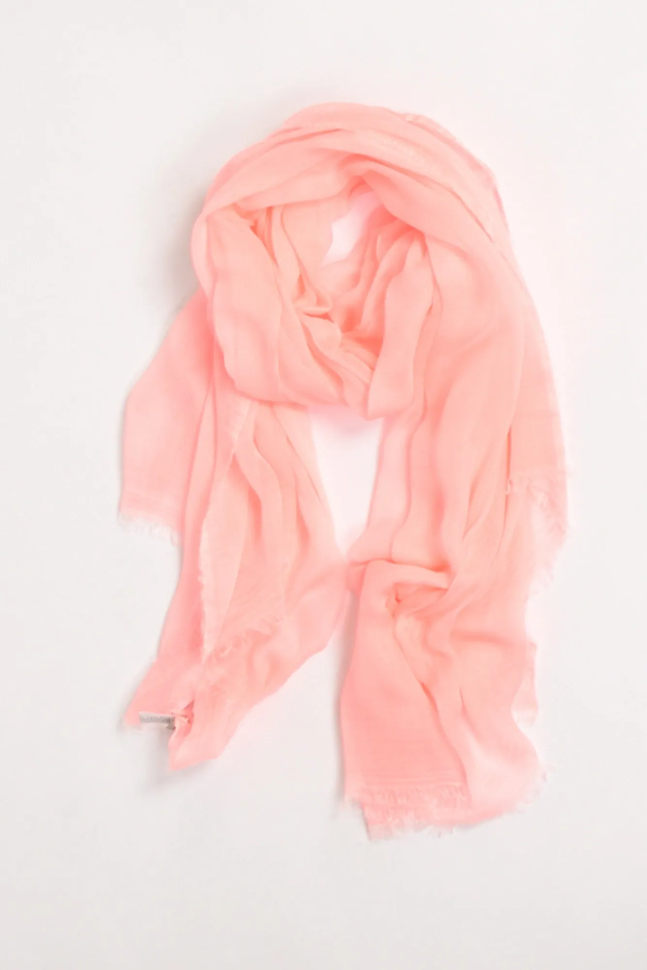 Faliero Sarti Sciarpa Sfrangiata Rosa Donna