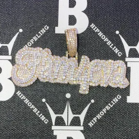 Fam 4 Eva Script CZ Hip Hop Bling Bling Pendant