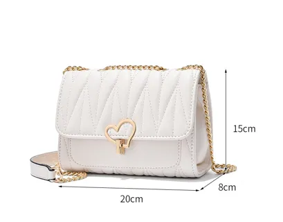 Fashion Chain Soft Leather Crossbody New Versatile High Quality Shoulder Bags.