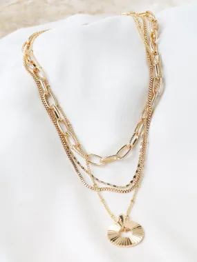 Four Layered Chain Necklace