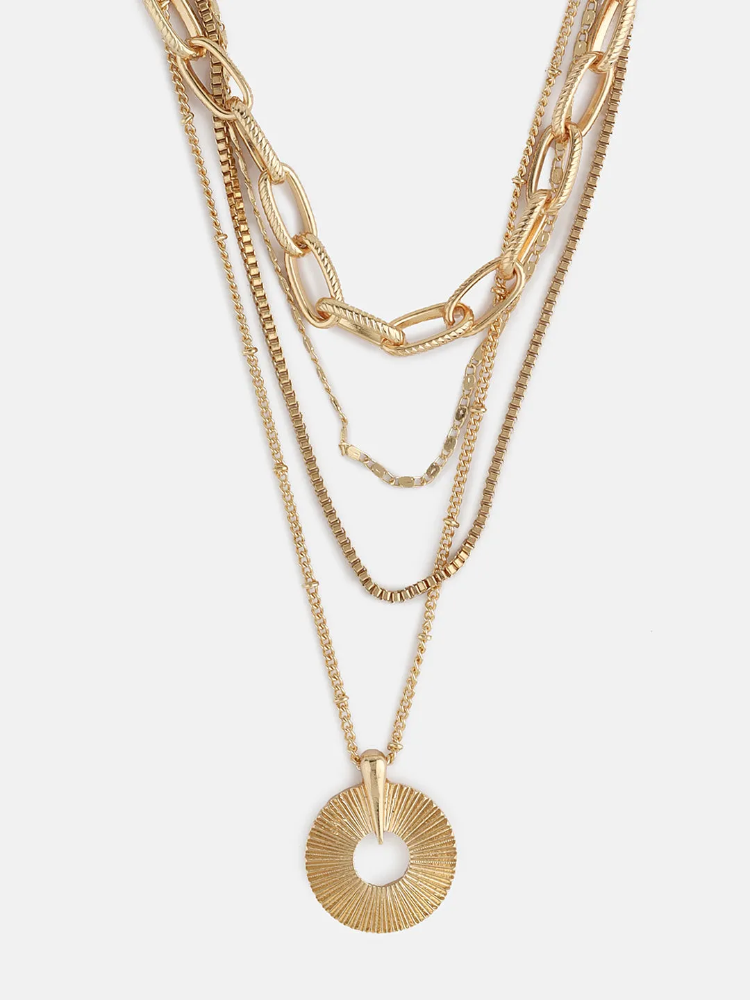 Four Layered Chain Necklace