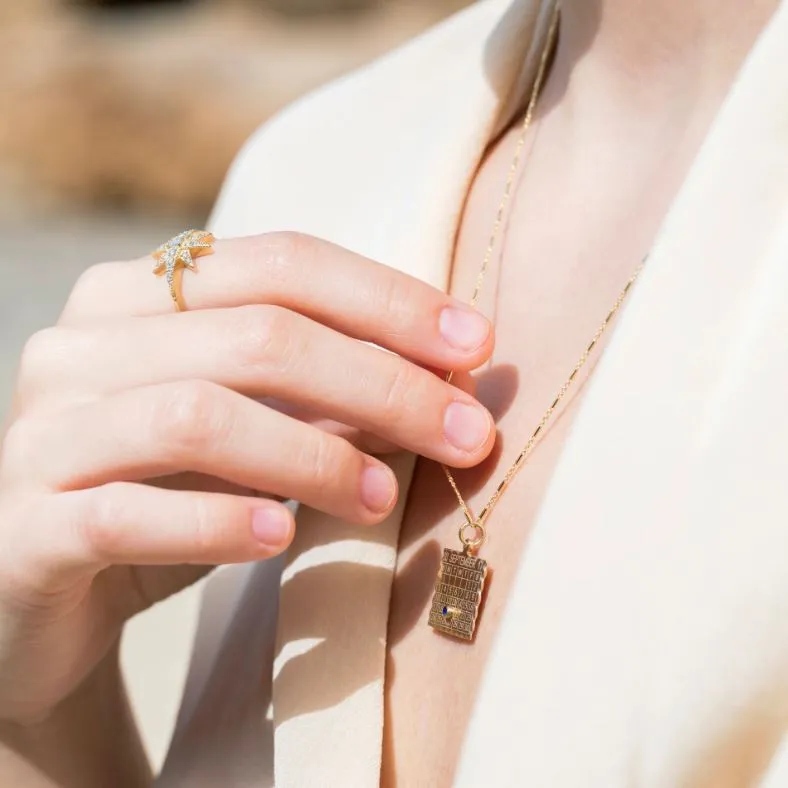 Gold Octagon Tube Chain
