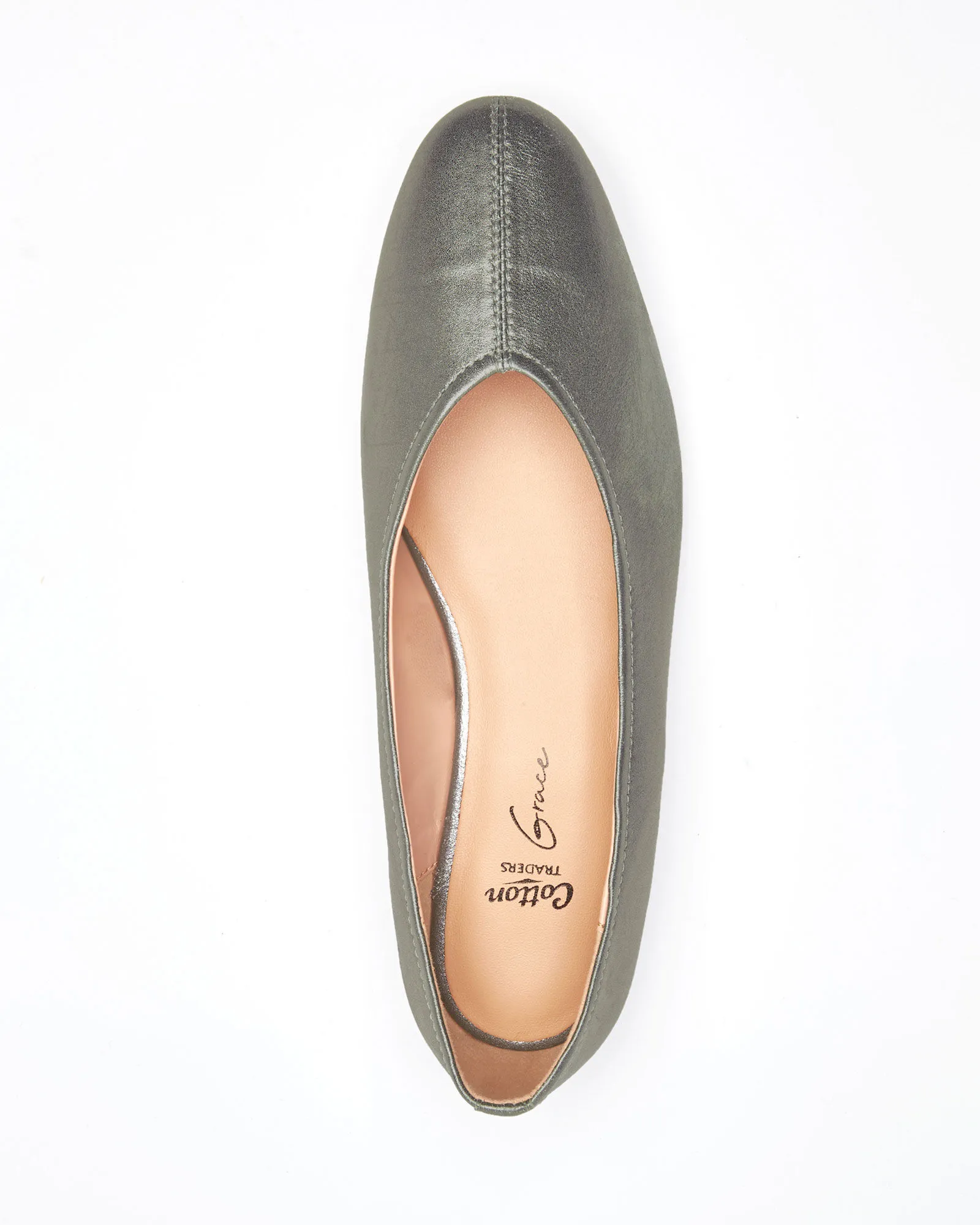 Grace Leather Slip-On Shoes