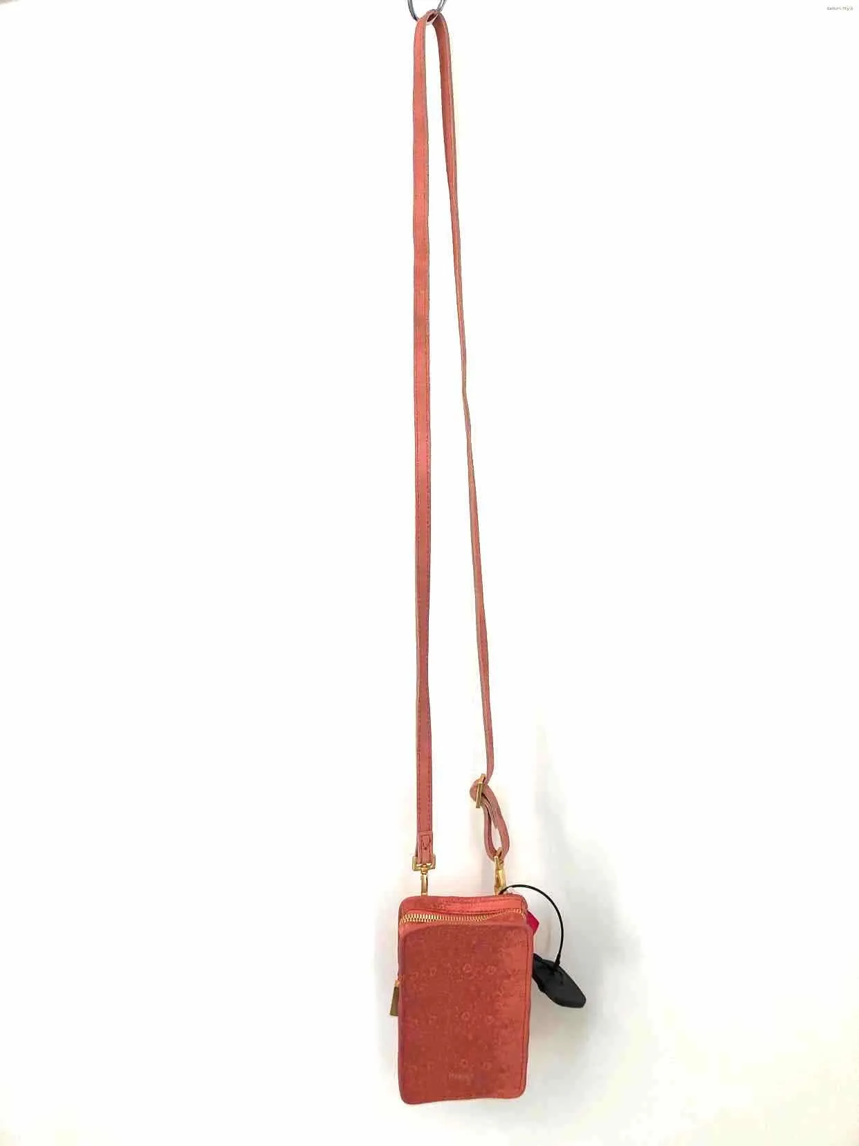 HAMMITT Pink Gold Leather Phone Crossbody Purse