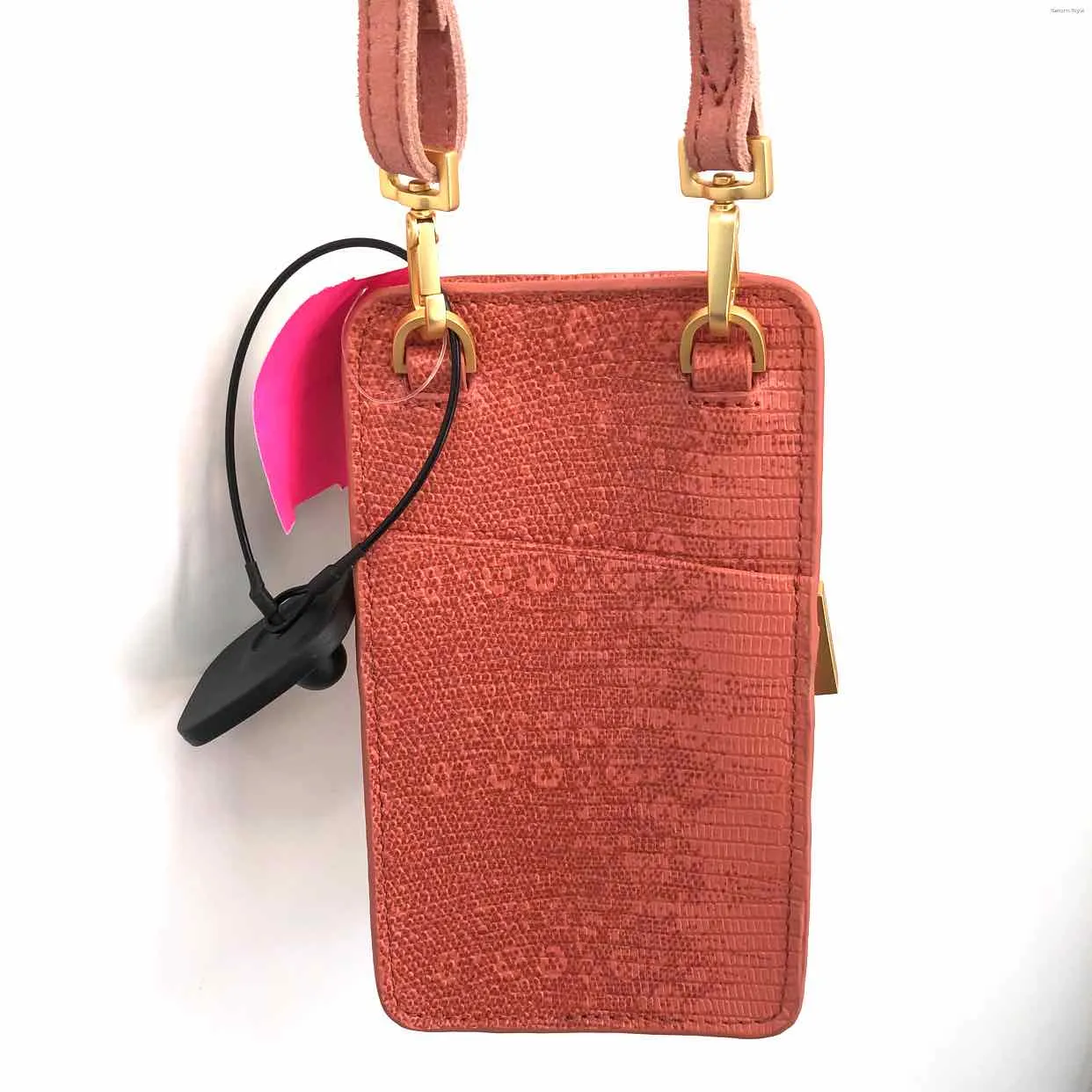 HAMMITT Pink Gold Leather Phone Crossbody Purse