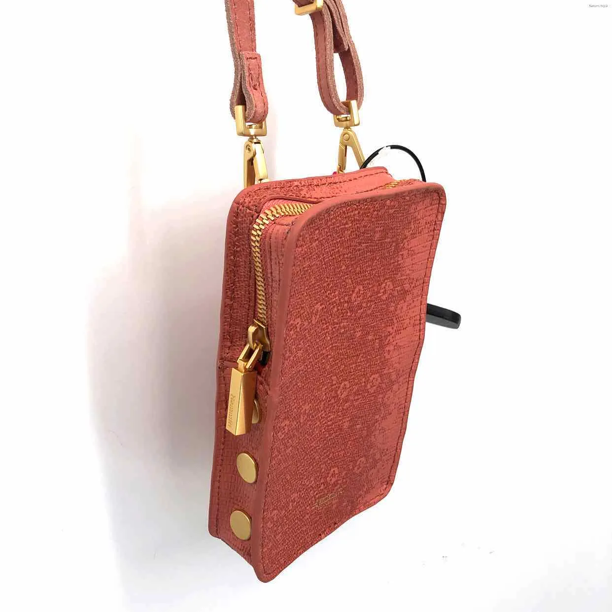 HAMMITT Pink Gold Leather Phone Crossbody Purse