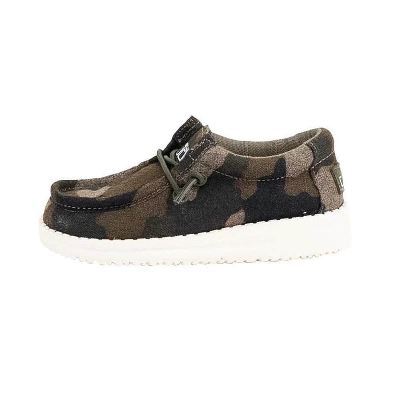 Hey Dude Boys Wally Toddler Slip On Shoes- Linen Camo