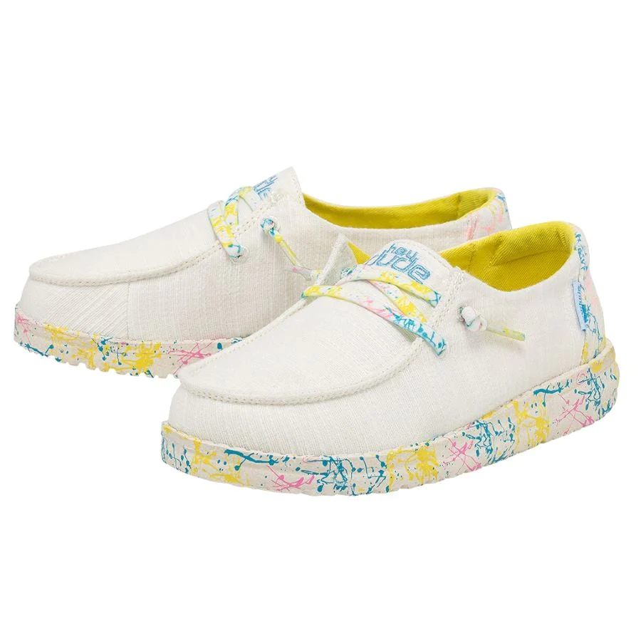 Hey Dude Girls Wendy Youth Slip On Shoes-Sugar Vibes