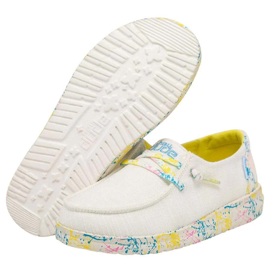 Hey Dude Girls Wendy Youth Slip On Shoes-Sugar Vibes