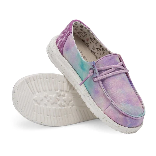 Hey Dude Girls Wendy Youth Slip On Shoes- Unicorn Dreamer