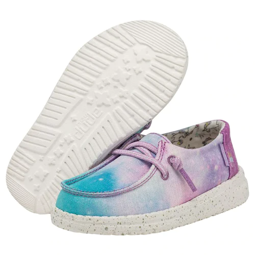 Hey Dude Girls Wendy Youth Slip On Shoes- Unicorn Dreamer