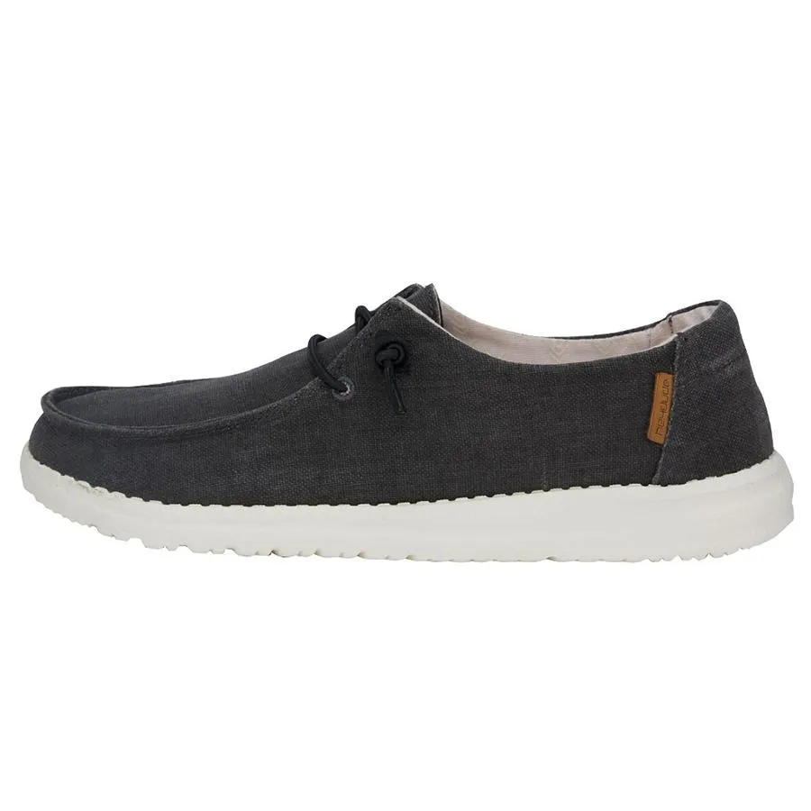 Hey Dude Women’s Wendy Slip On Shoes-Chambray Off Black