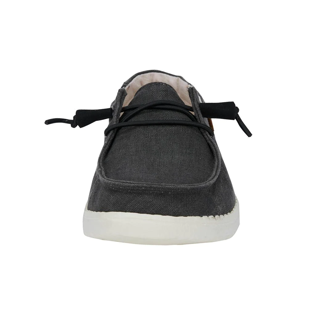 Hey Dude Women’s Wendy Slip On Shoes-Chambray Off Black