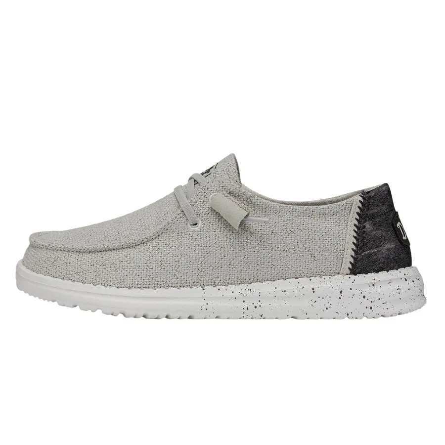 Hey Dude Women’s Wendy Woven Slip On Shoes-Light Grey